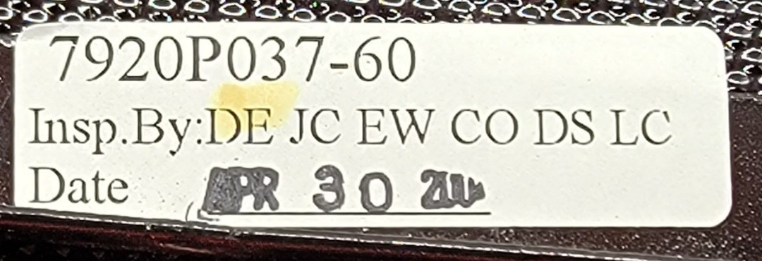 Genuine Cooktop Radiant Glass Top Part#7920P037-60