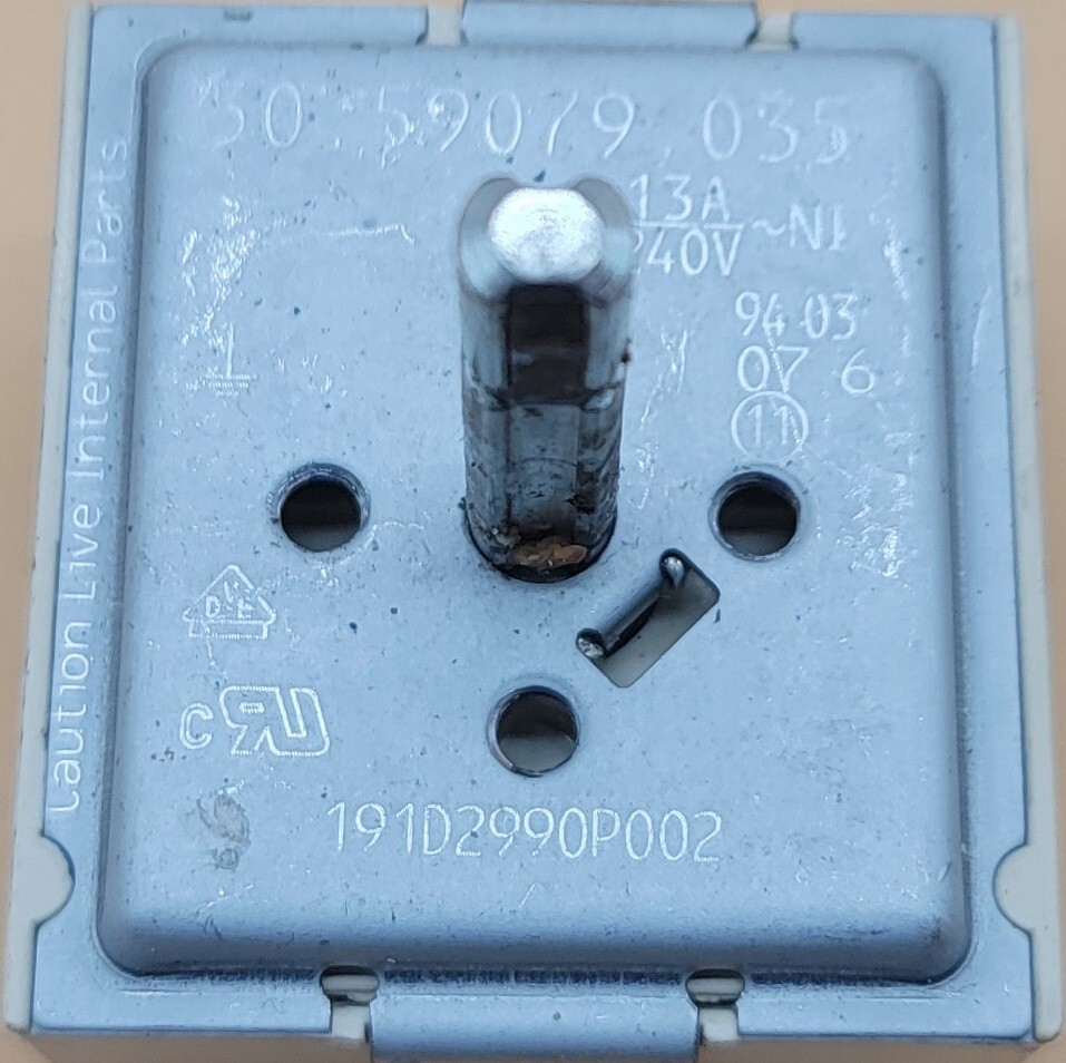 Genuine Oven GE Infinite Switch Part#191D2990P002