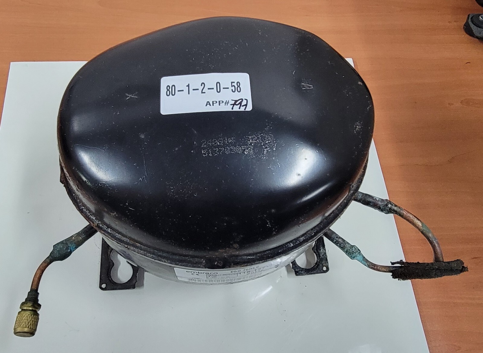 Genuine Refrigerator GE Compressor Part#513703353 EGD 70HLC