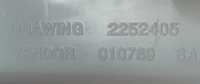 Genuine Refrigerator Kitchen Aid Crisper Drawer Part#2252405 W10407623