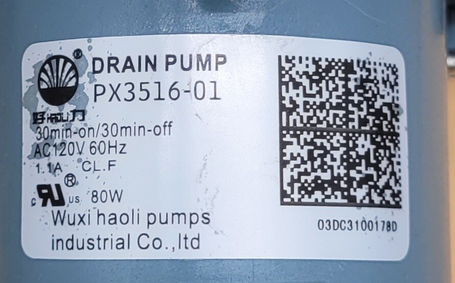 Genuine Dryer Kenmore Drain Pump Part#PX3516-01