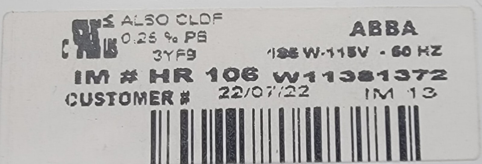 Genuine Refrigerator Kitchen Aid Ice Maker Part#W11381372