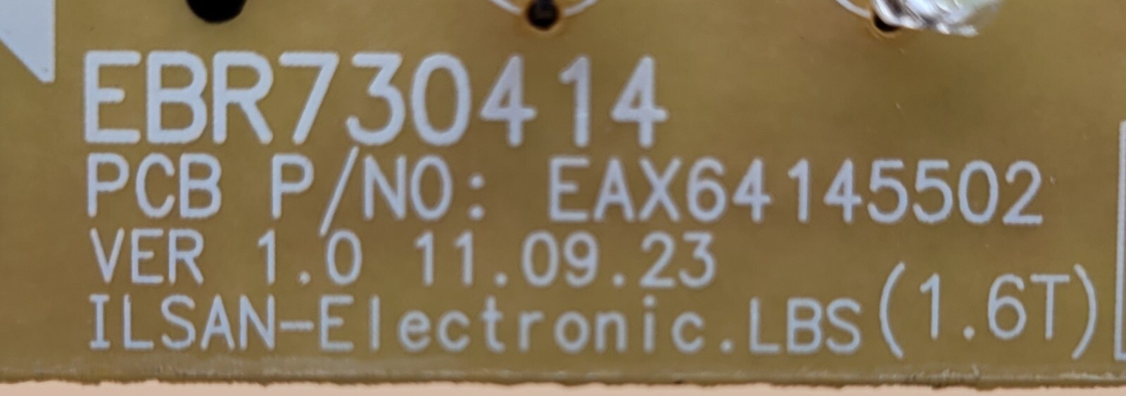 Genuine Refrigerator LG LED Board Part#EBR730414