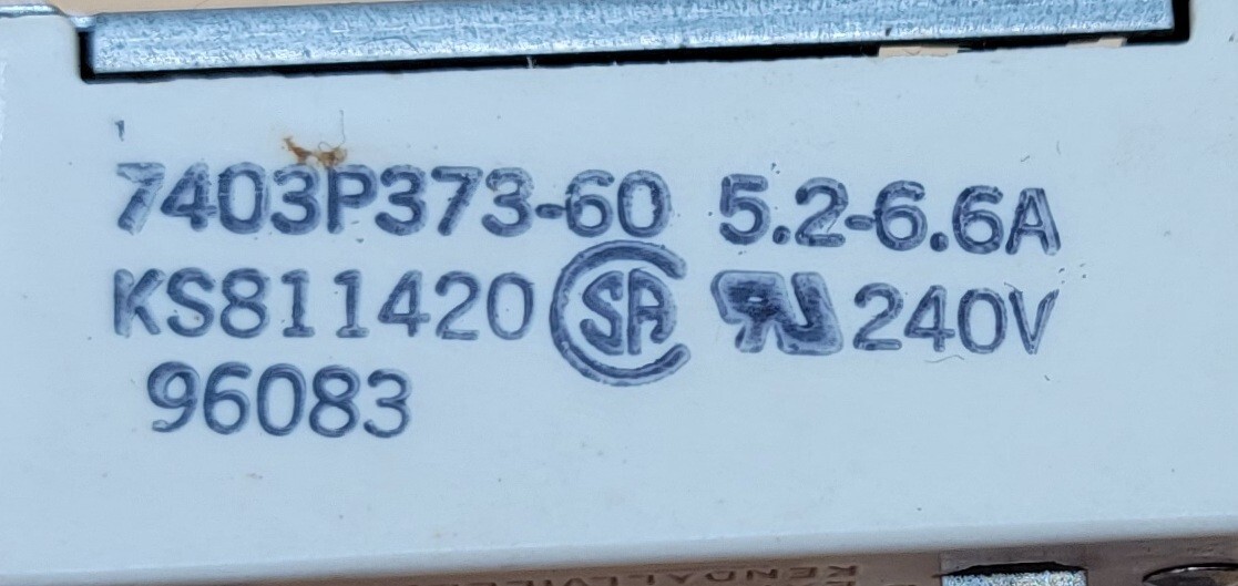 Genuine Microwave Household Element Switch Part#7403P373-60