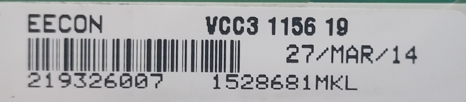 Genuine Refrigerator GE Circuit Board Part#219326007