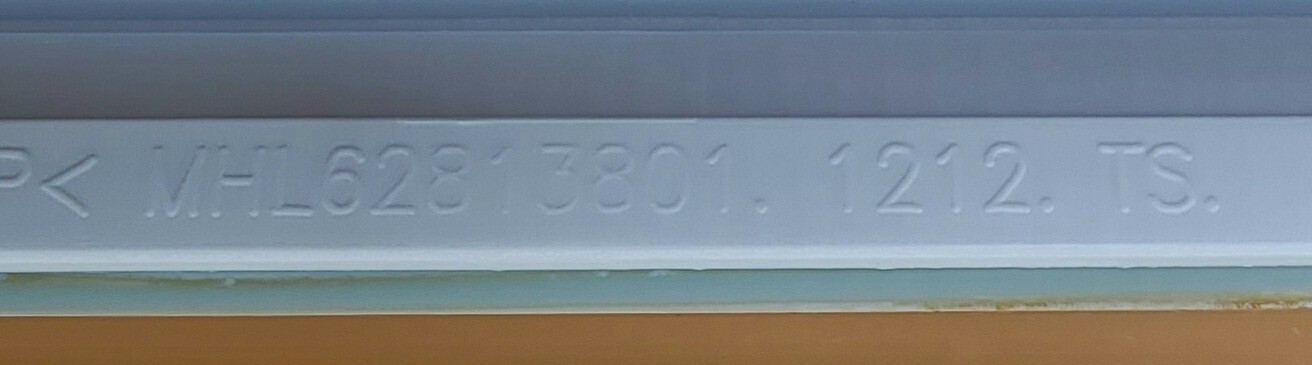 Genuine Refrigerator LG Glass Folding Shelf Part#MHL62813801