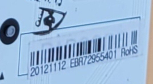 Genuine Refrigerator LG Interface Control Board Part#EBR72955401