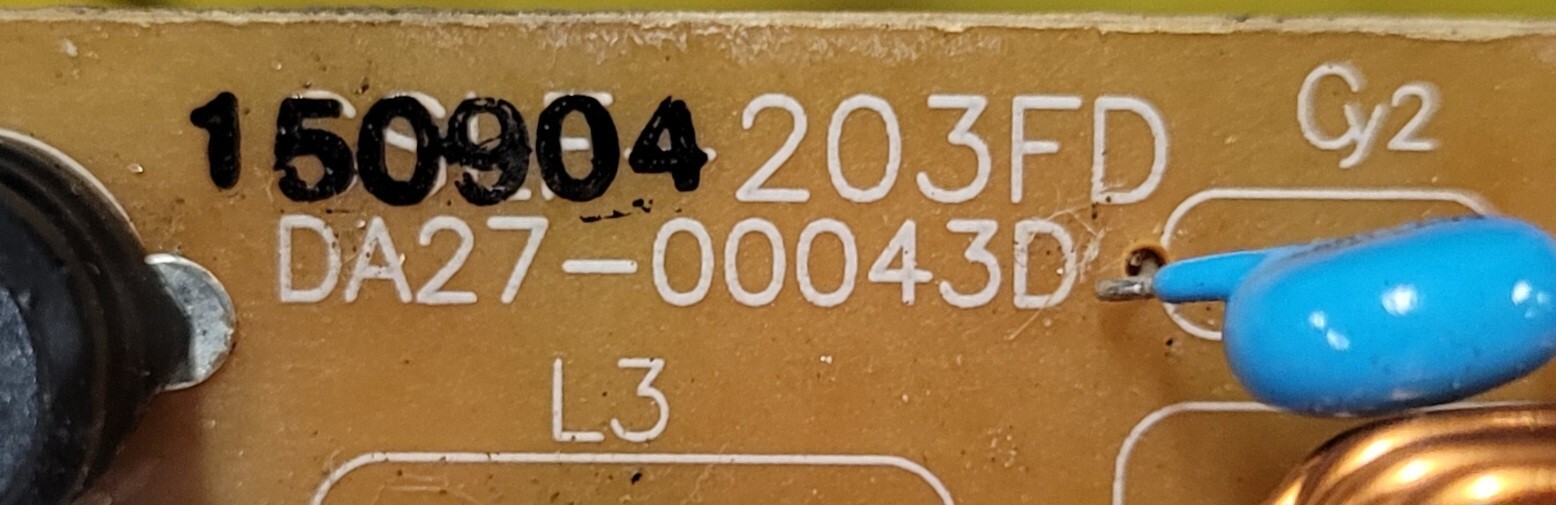 Genuine Refrigerator Samsung Noise Filter Board Part#DA27-00043D