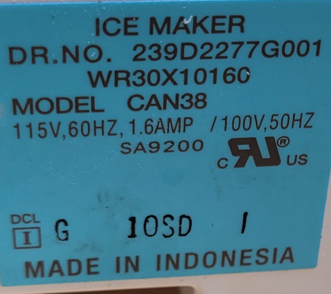Genuine Refrigerator GE Ice Maker Part#239D2277G001