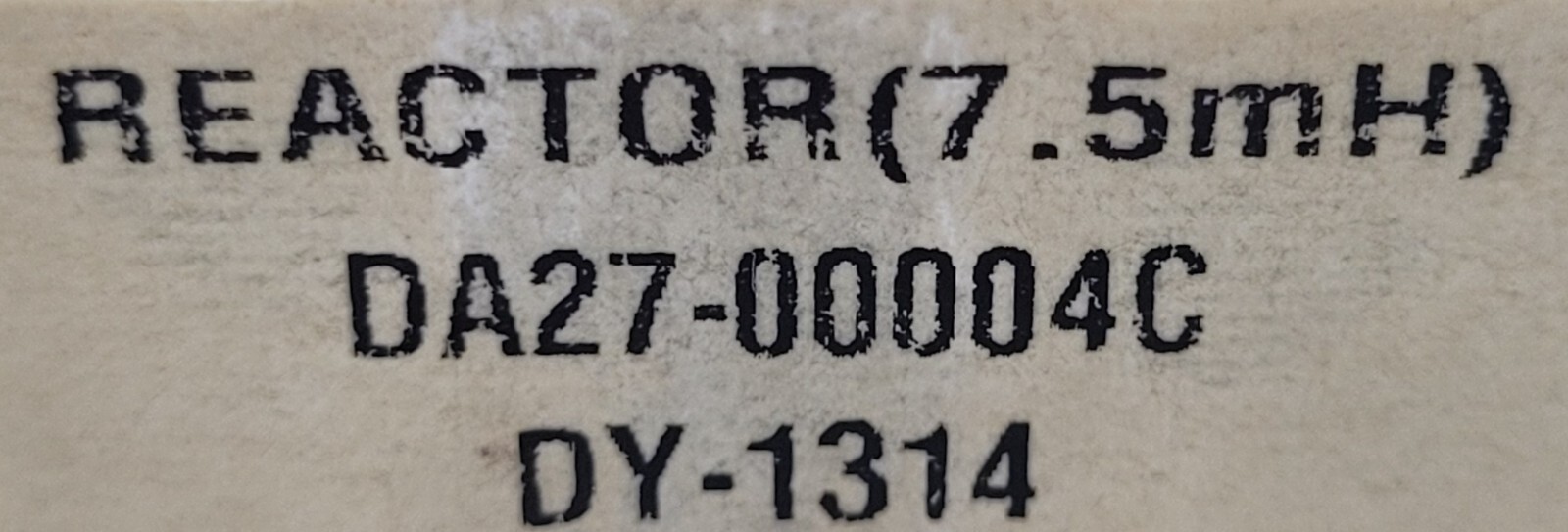 Genuine Refrigerator GE Coil Filter Reactor Part#DA27-00004C