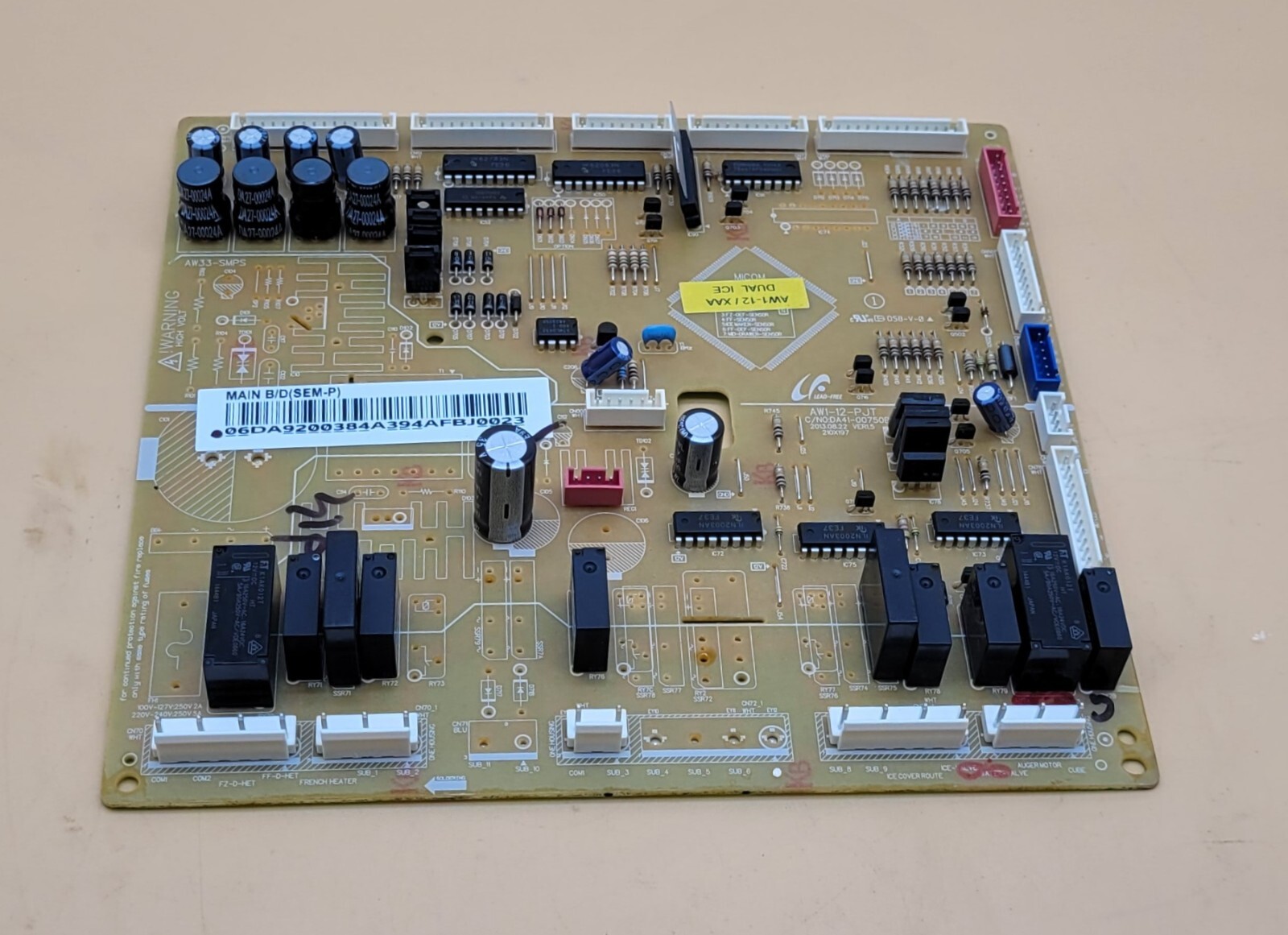 Genuine Refrigerator Samsung Control Board Part#DA92-00384A