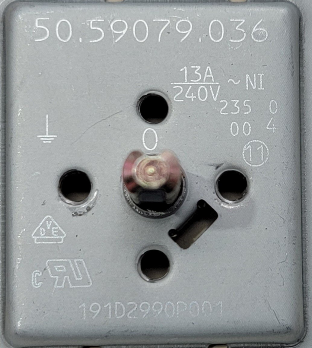 Genuine Oven GE Infinite Switch Part#191D2990P001