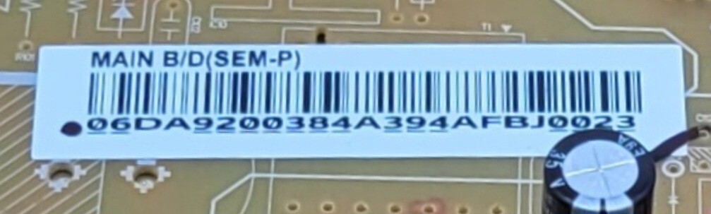 Genuine Refrigerator Samsung Control Board Part#DA92-00384A