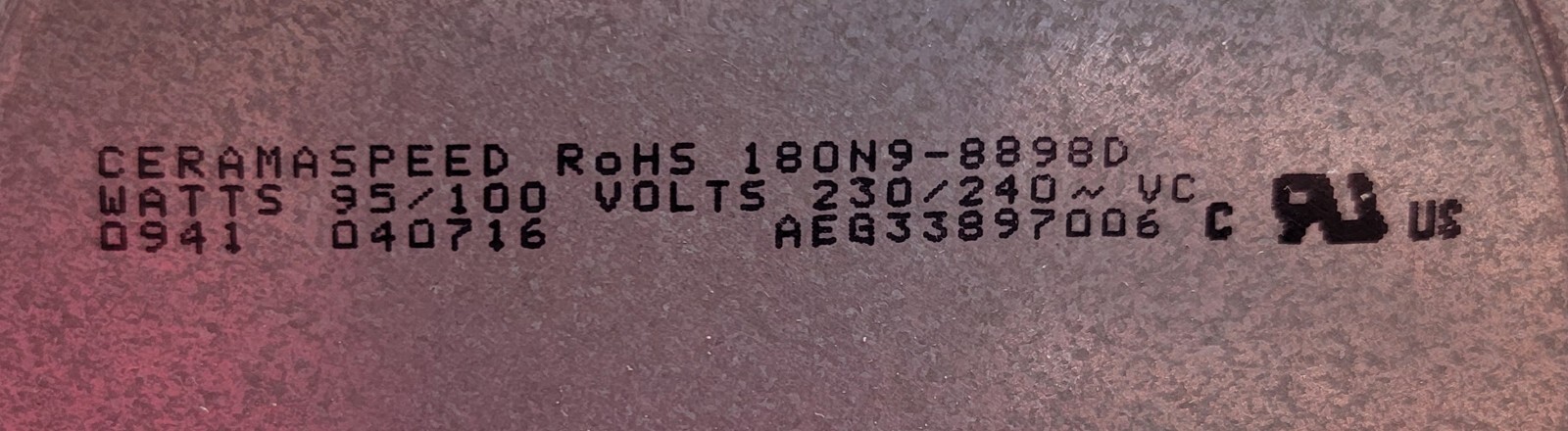 Genuine Oven LG Surface Heating Element Part#AEG33897006
