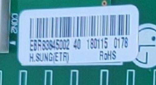 Genuine Refrigerator LG Control Board Part#EBR83845002