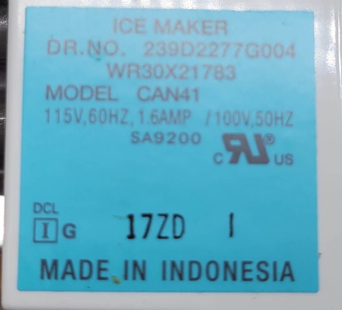 Genuine Refrigerator GE Ice Maker Part#239D2277G004