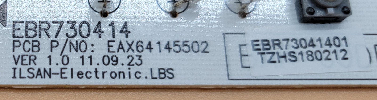 Genuine Refrigerator LG LED Board Part#EAX64145502
