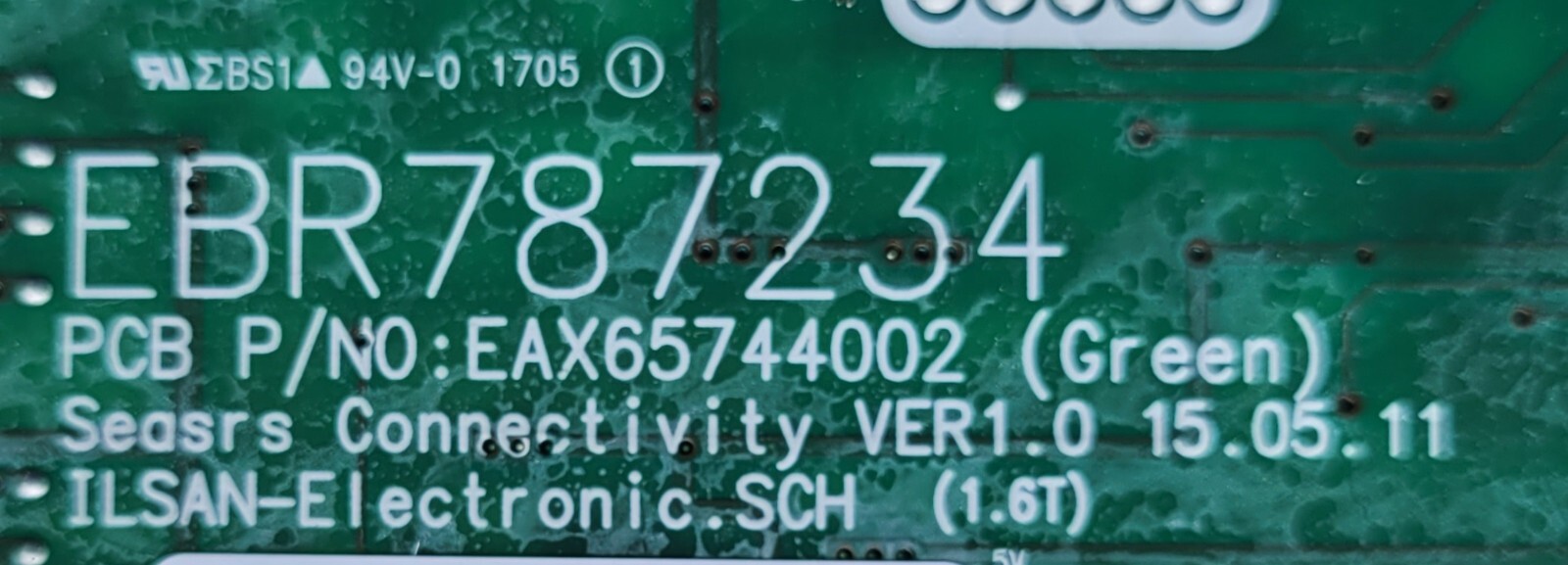 Genuine Refrigerator LG Display Control Board Part#EBR787234