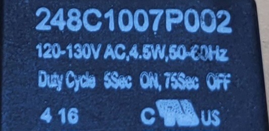 Genuine Dryer Samsung Buzzer Part#248C1007P002