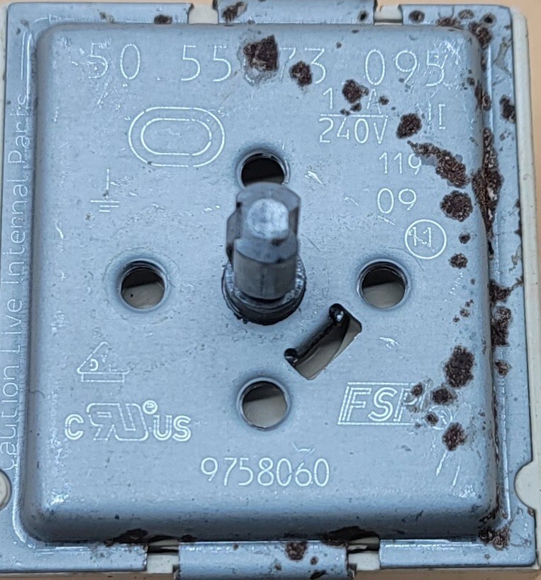 Genuine Oven Whirlpool Infinite Switch Part#9758060
