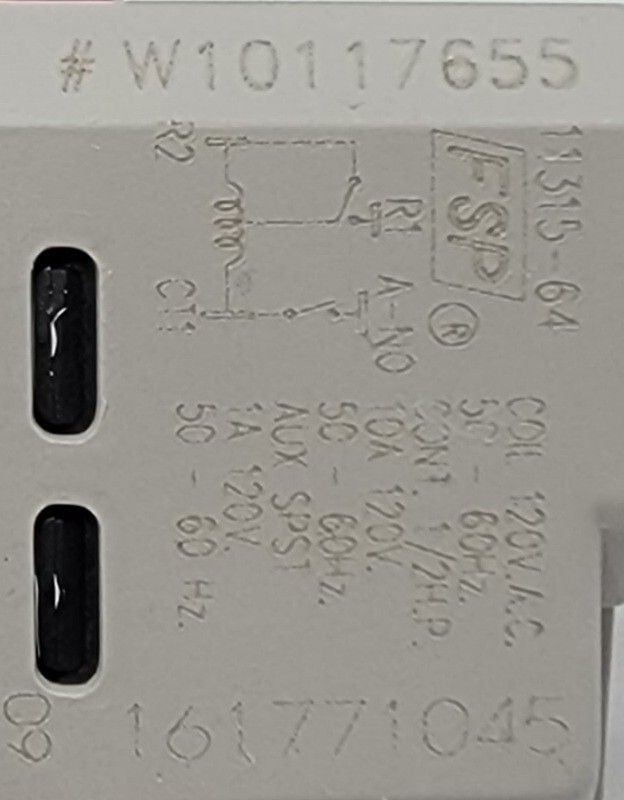 Genuine Dryer Whirlpool Start Switch Part#W10117655