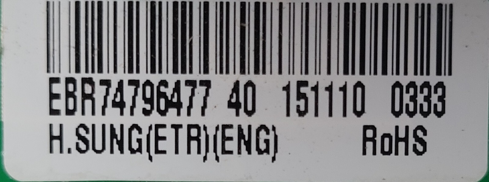 Genuine Refrigerator LG Circuit Board Part#EBR74796477