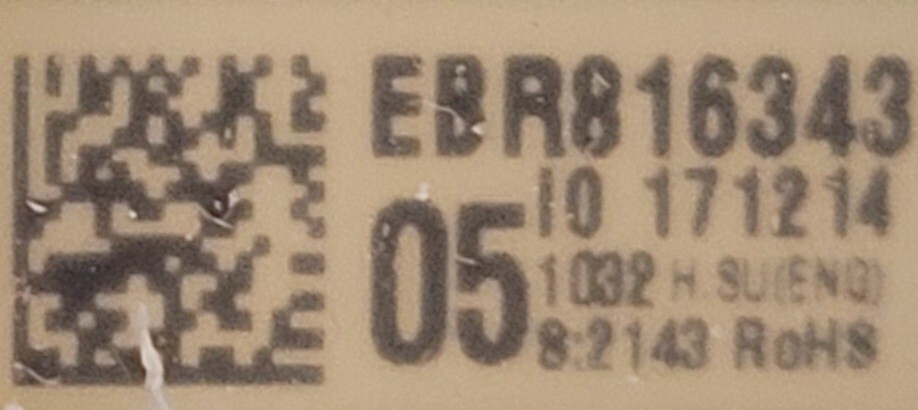Genuine Washer LG Circuit Board Part#EBR81634305