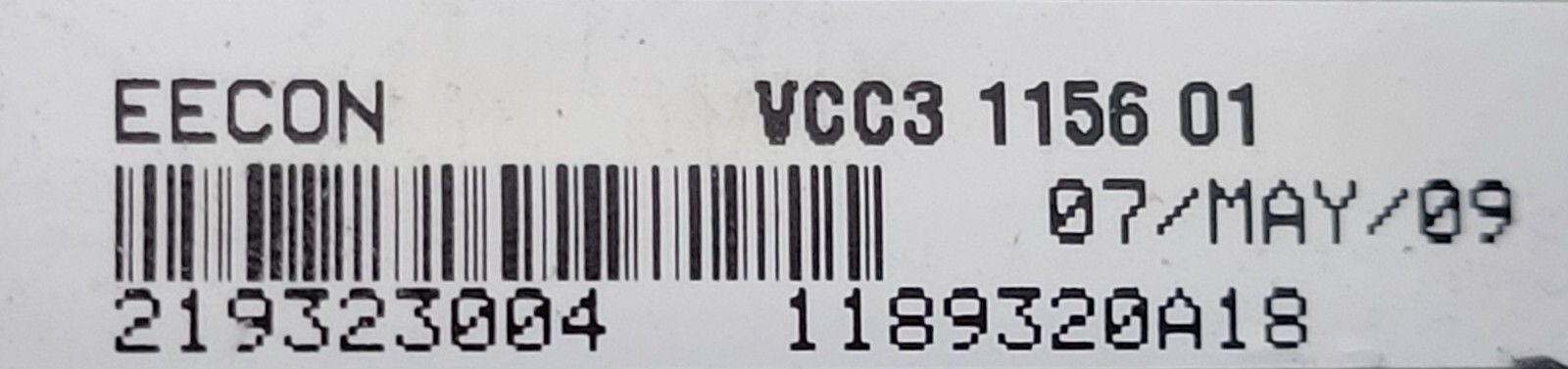 Genuine Refrigerator GE Circuit Board Part#219323004