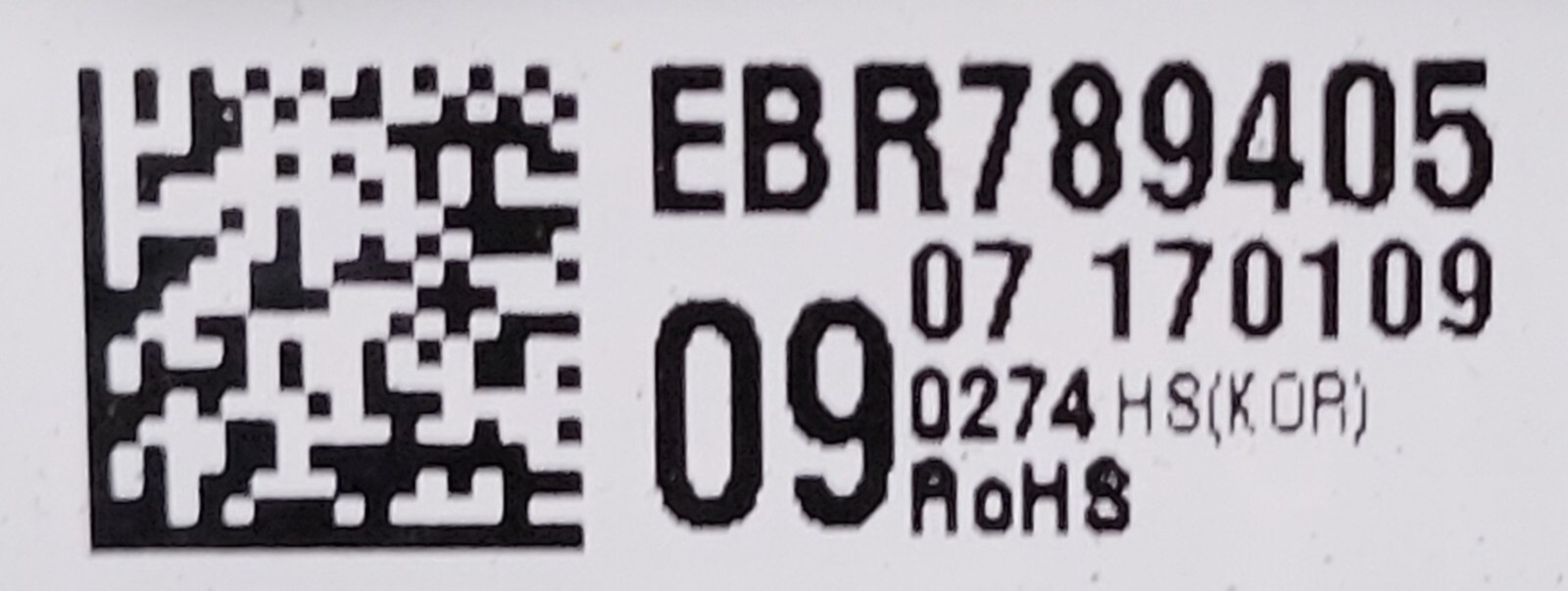 Genuine Refrigerator LG Circuit Board Part#EBR78940509