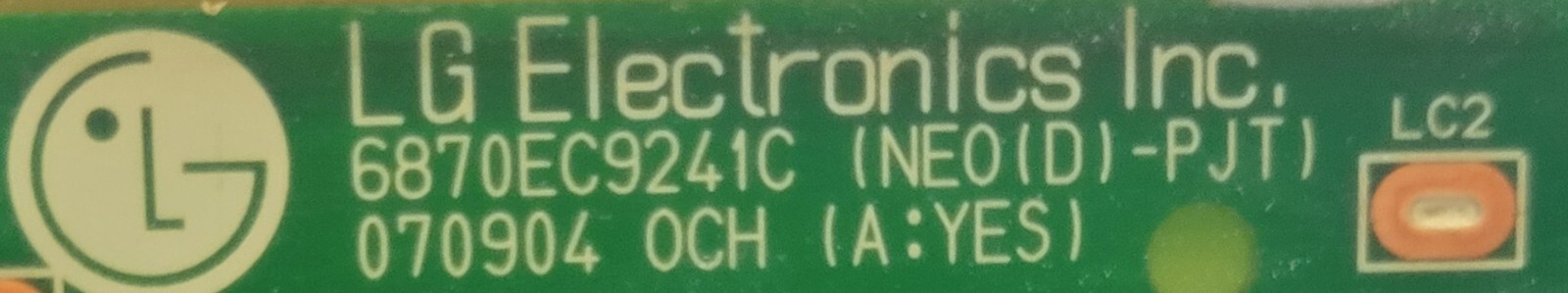 Genuine Dryer LG Circuit Board Part#EBR33640906