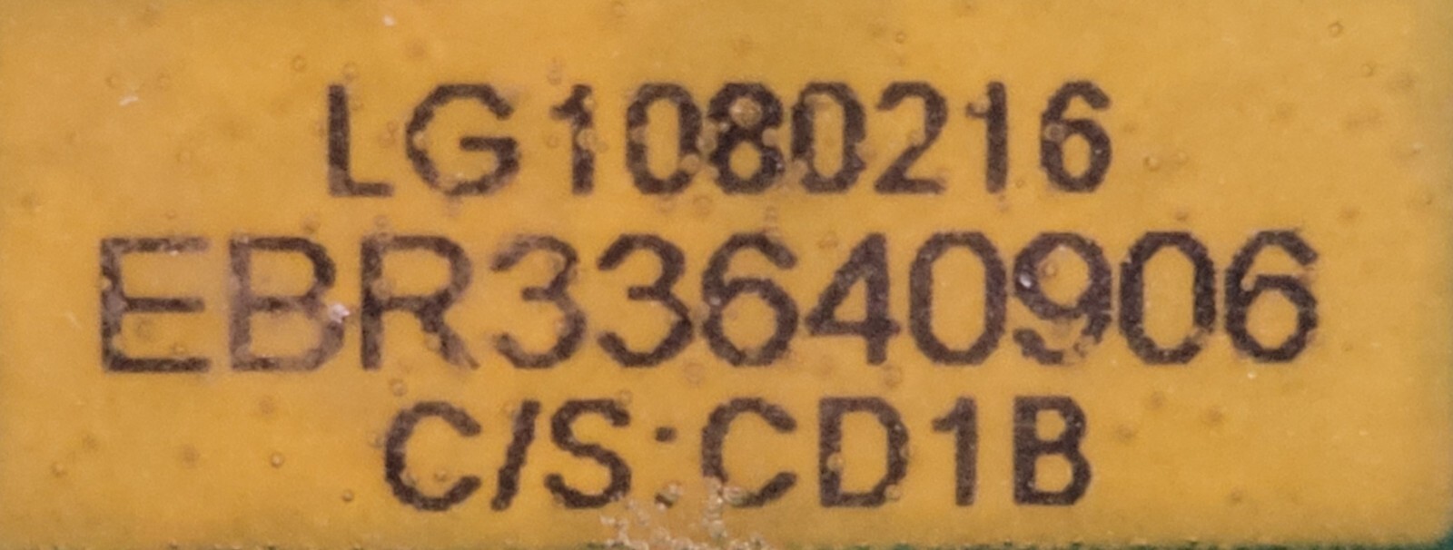 Genuine Dryer LG Circuit Board Part#EBR33640906