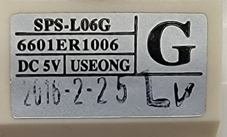 Genuine Washer LG Pressure Switch Part#6601ER1006