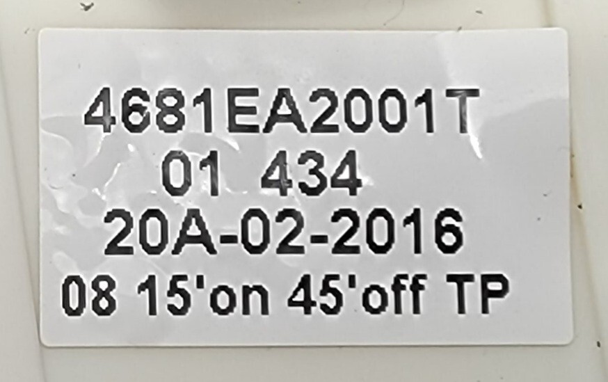 Genuine Washer LG Drain Pump Part#4681EA2001T