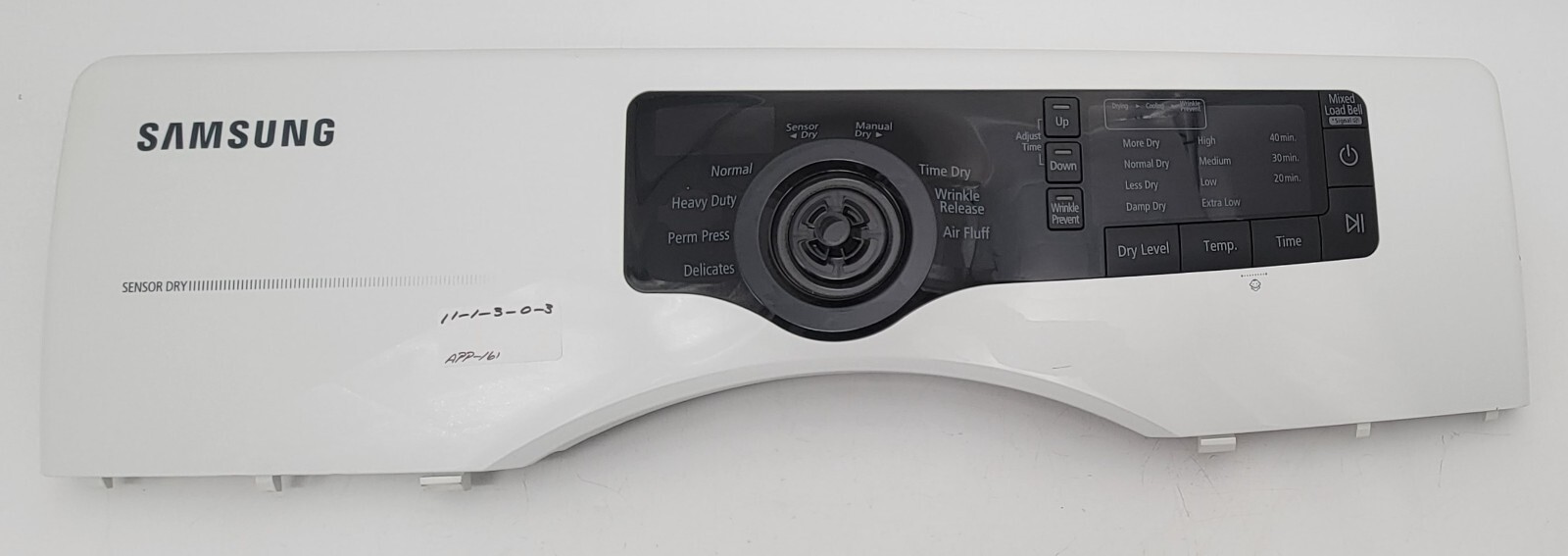 Genuine Dryer Samsung Control Panel Part#DC97-15940A