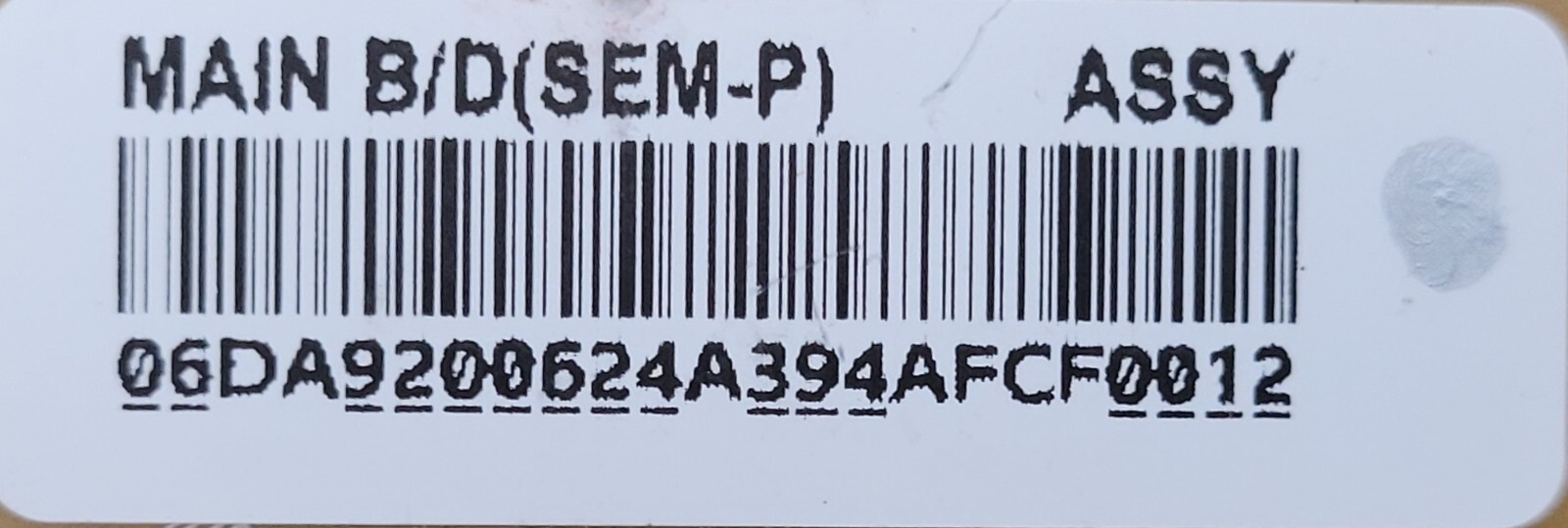 Genuine Refrigerator Samsung Circuit Board Part#DA9200624A