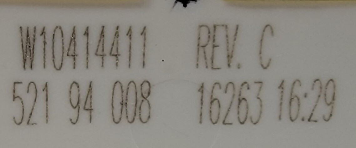Genuine Washer Whirlpool Selector Switch Part#W10414411