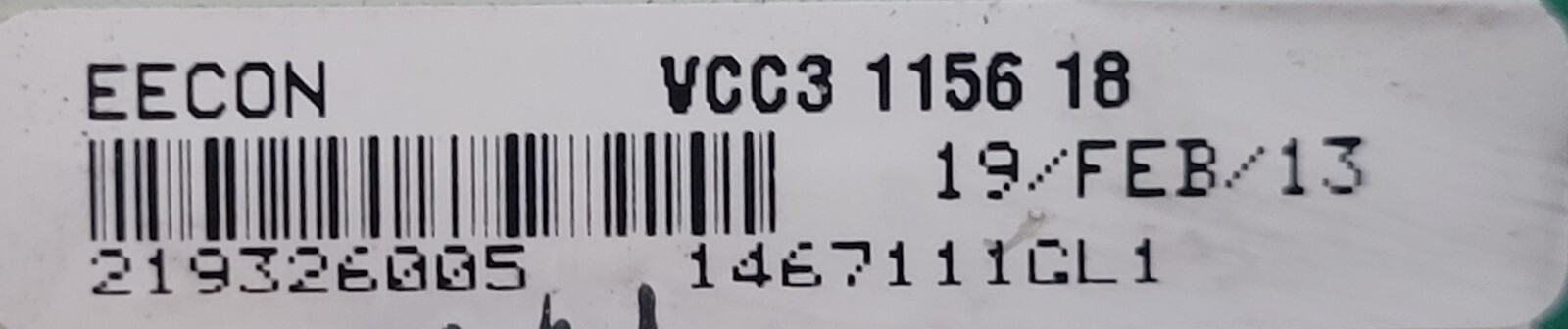 Genuine Refrigerator GE Circuit Board Part#219326005