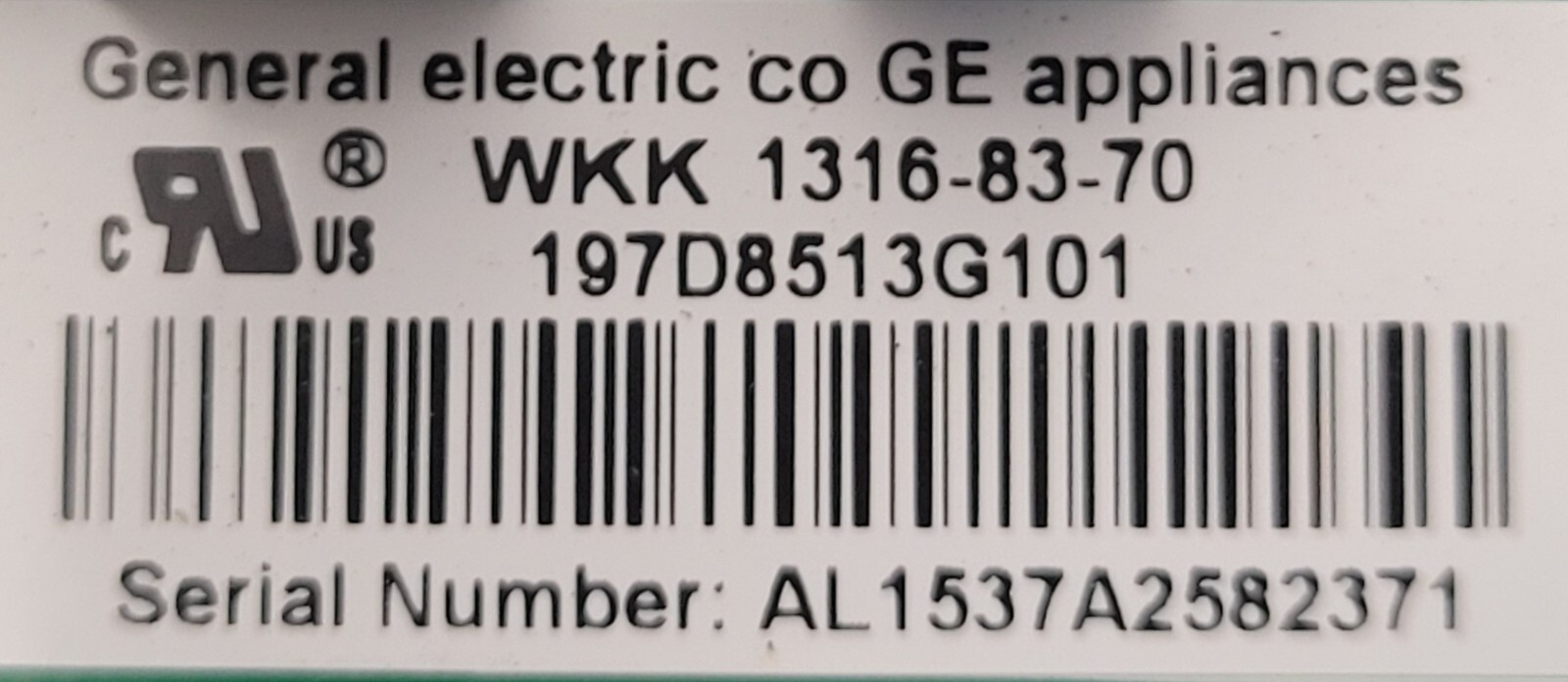 Genuine Refrigerator GE Circuit Board Part#197D8513G101