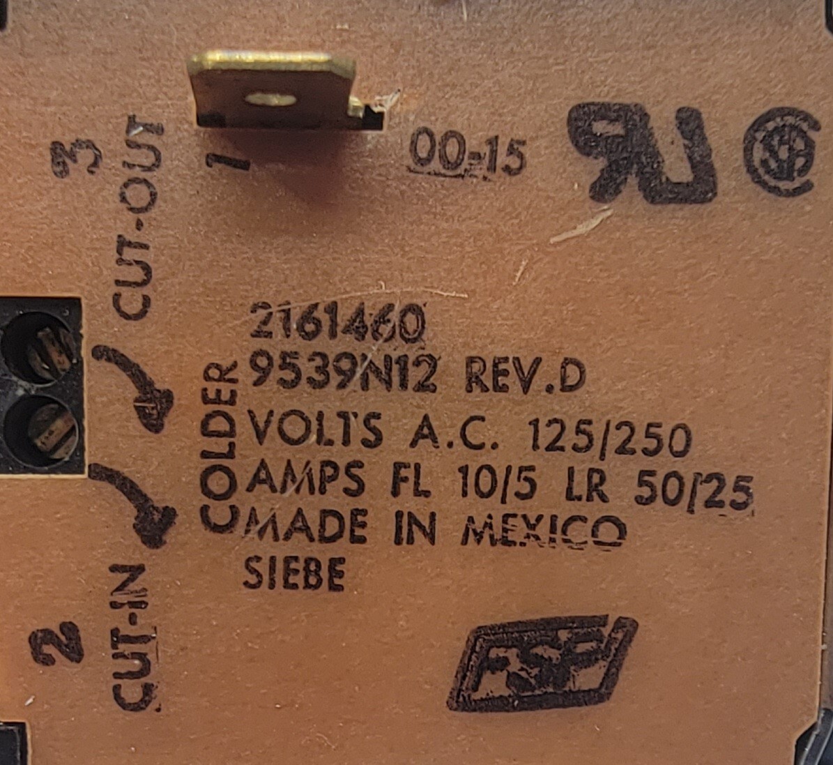 Genuine Refrigerator Kitchen Aid Thermostat Part#2161460