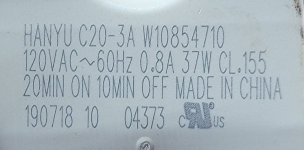 Genuine Dishwasher Kitchen Aid Drain Pump Part#W10854710