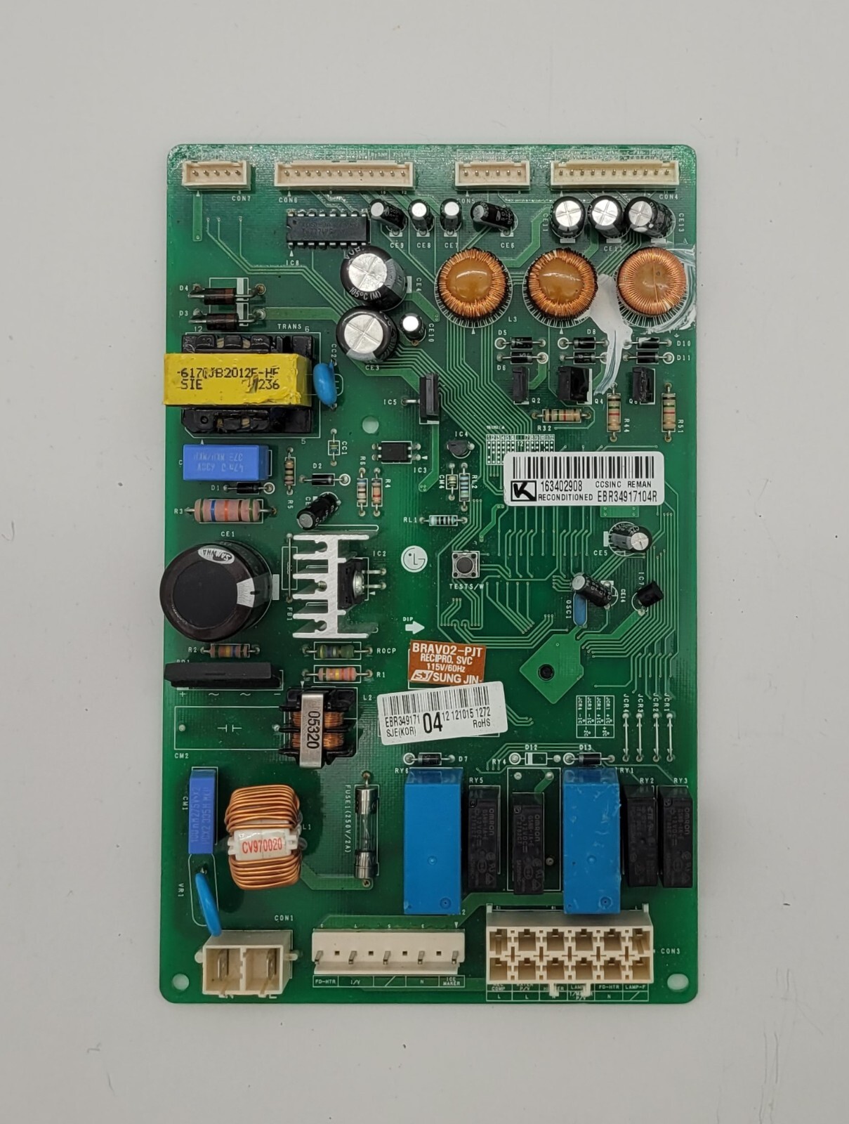 Genuine Refrigerator LG Circuit Board Part#EBR34917104R
