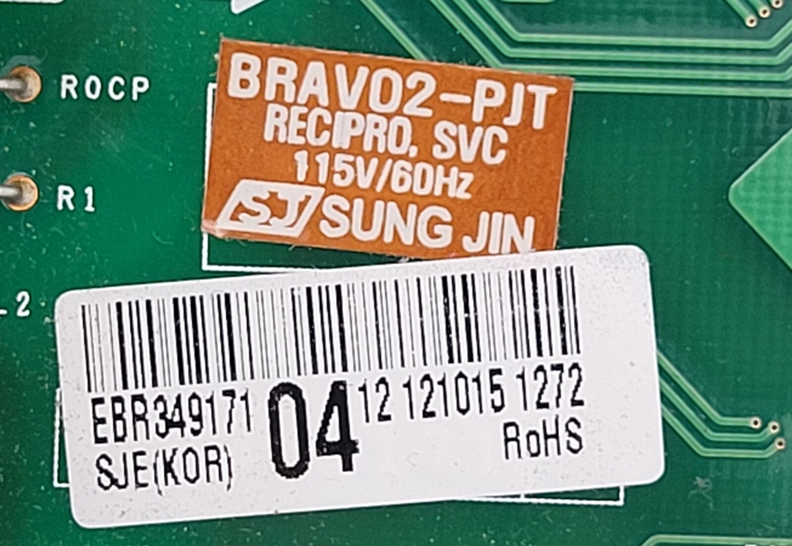 Genuine Refrigerator LG Circuit Board Part#EBR34917104R