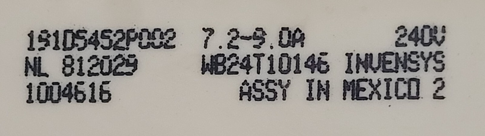 Genuine Stove GE Infinite Switch Part#191D5452P002