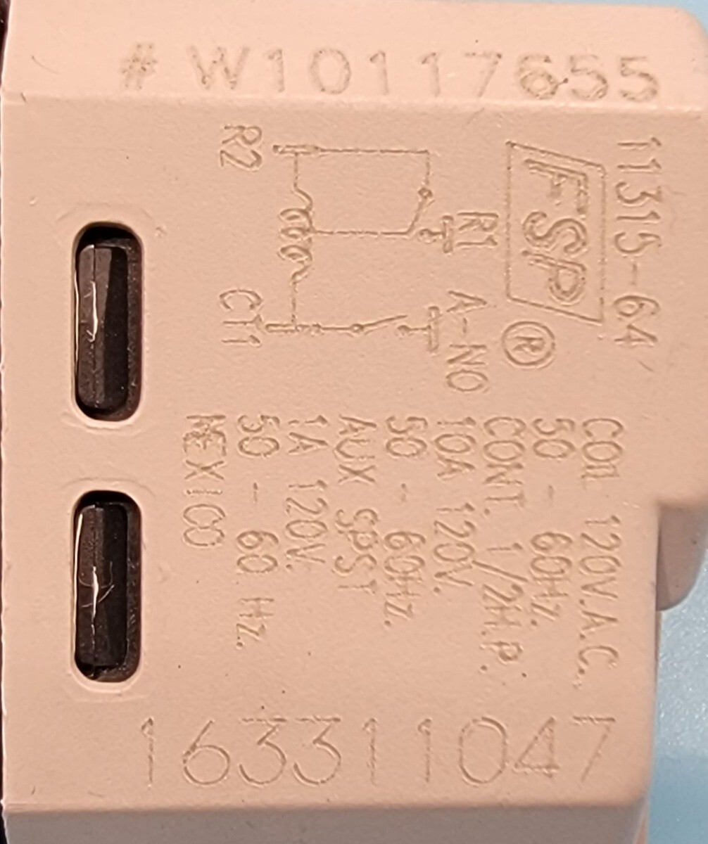 Genuine Dryer Whirlpool Start Switch Part#W10117655