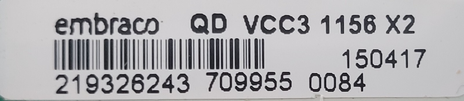 Genuine Refrigerator Embraco Circuit Board Part#219326243