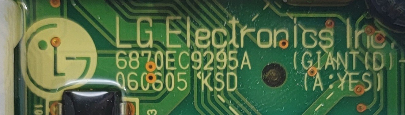Genuine Dryer LG Control Board Part#6871EL2003A