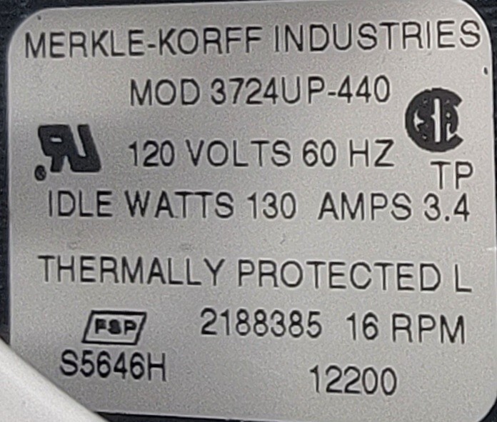 Genuine Refrigerator Kitchen Aid Ice Auger Motor Part#2188385