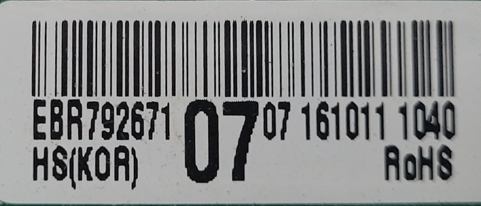 Genuine Refrigerator LG Circuit Board Part#EBR79267107