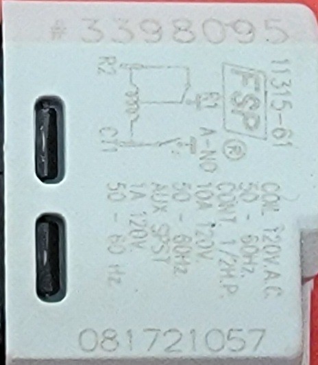 Genuine Washer/Dryer Whirlpool Start Switch Part#3398095