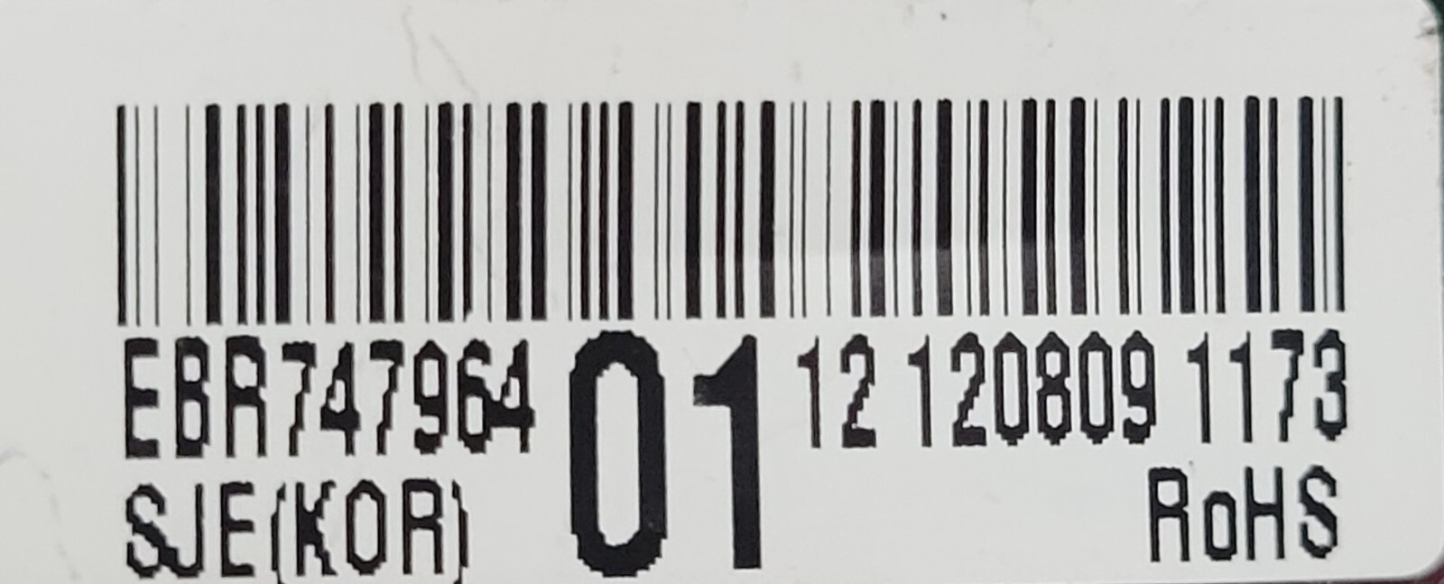 Genuine Refrigerator LG Circuit Board Part#EBR74796401